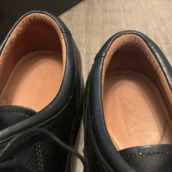 Genuine Leather Men’s Dress shoe Black Cabelas Sz 11 - Picture 4 of 8